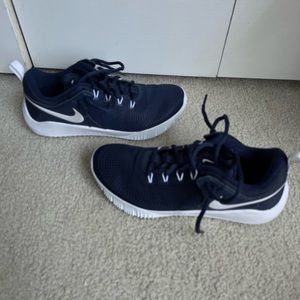 Navy blue Nike volleyball shoes